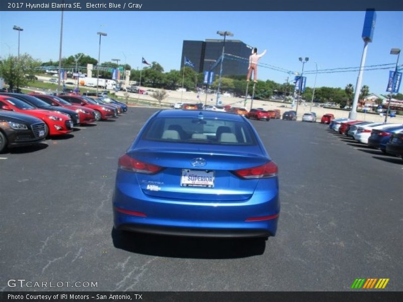 Electric Blue / Gray 2017 Hyundai Elantra SE