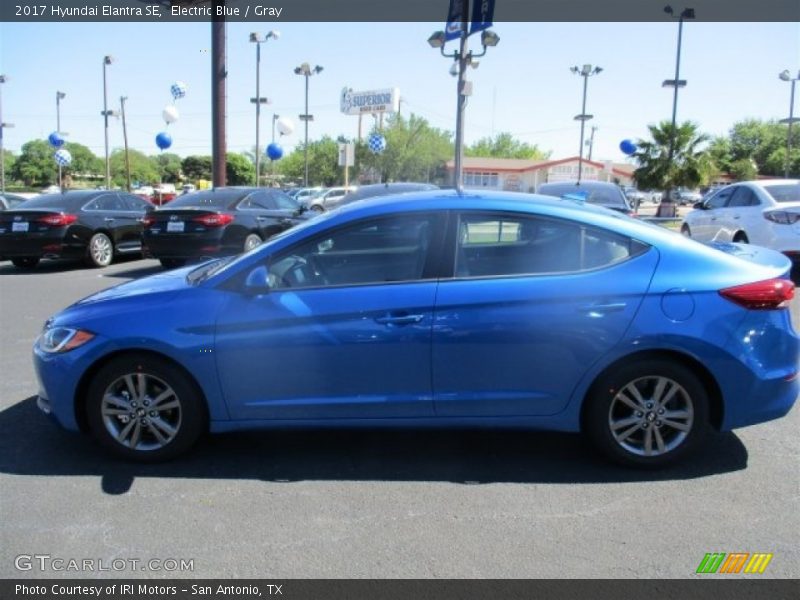Electric Blue / Gray 2017 Hyundai Elantra SE