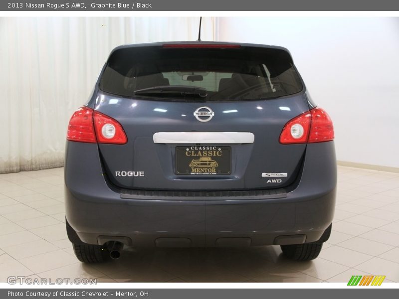 Graphite Blue / Black 2013 Nissan Rogue S AWD