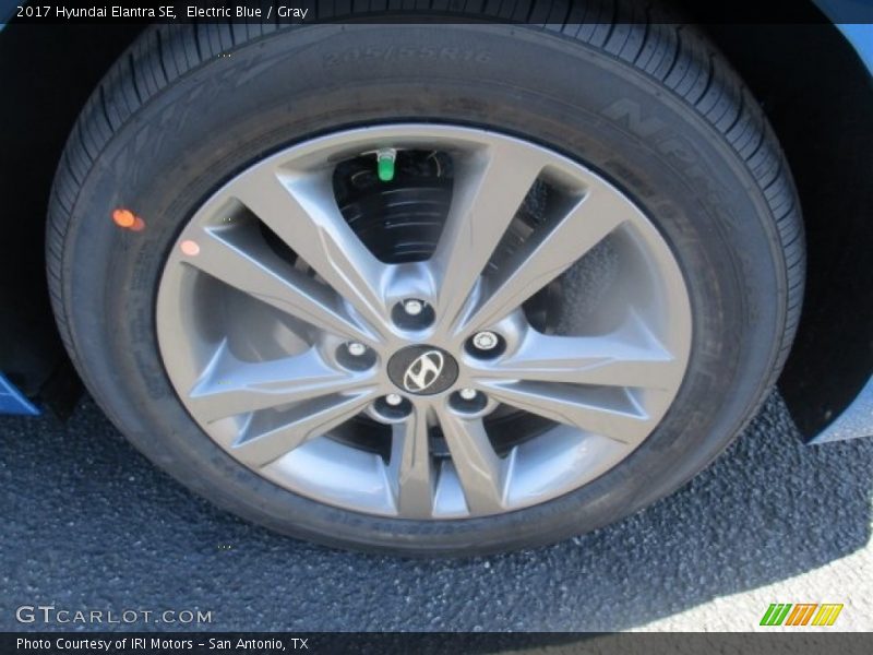 Electric Blue / Gray 2017 Hyundai Elantra SE