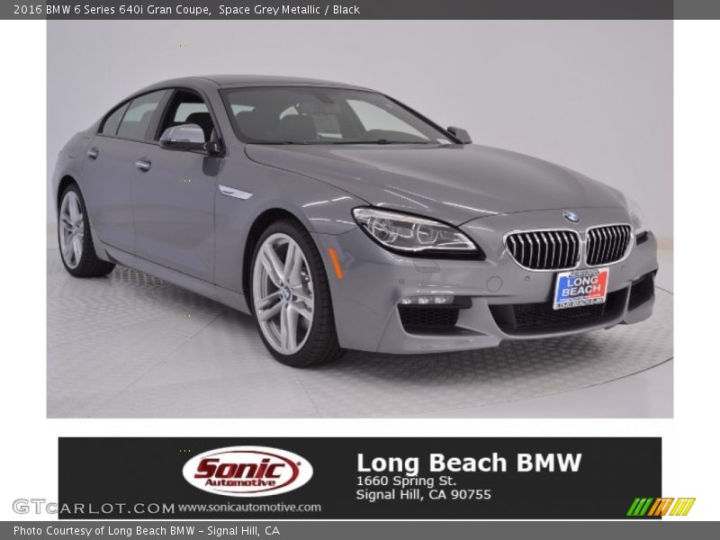 Space Grey Metallic / Black 2016 BMW 6 Series 640i Gran Coupe