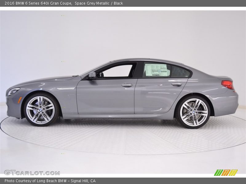 Space Grey Metallic / Black 2016 BMW 6 Series 640i Gran Coupe
