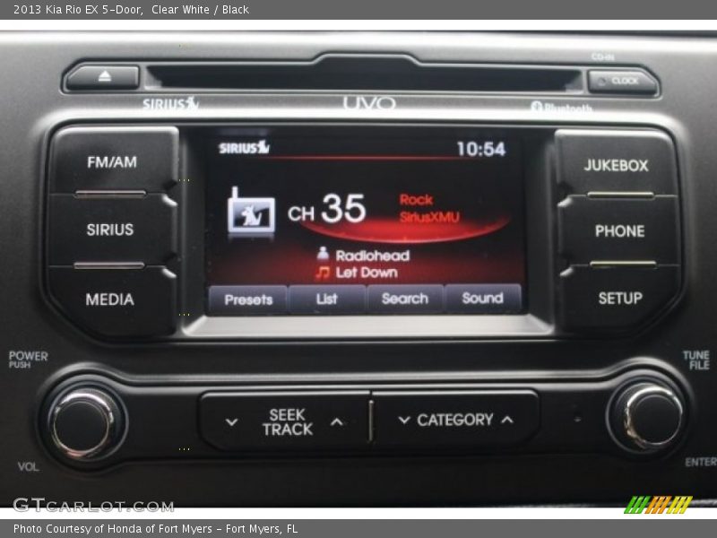 Clear White / Black 2013 Kia Rio EX 5-Door