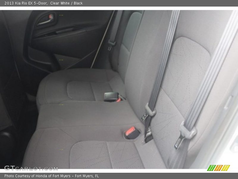 Clear White / Black 2013 Kia Rio EX 5-Door