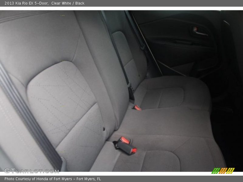 Clear White / Black 2013 Kia Rio EX 5-Door
