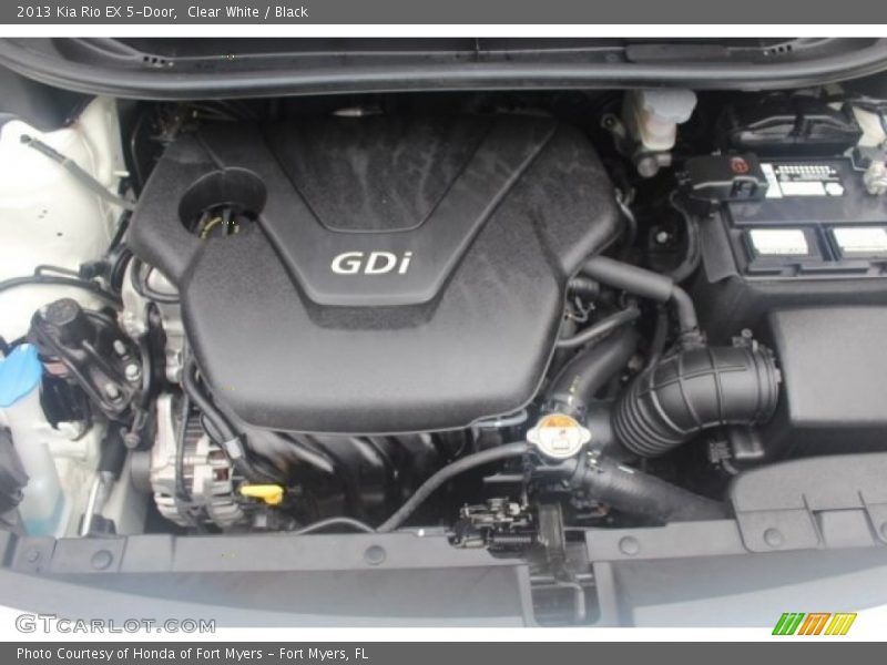 Clear White / Black 2013 Kia Rio EX 5-Door