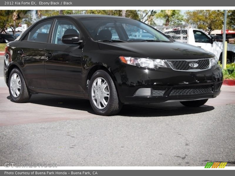 Ebony Black / Black 2012 Kia Forte EX