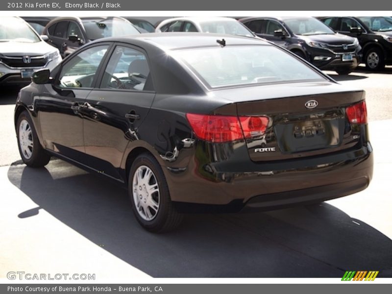 Ebony Black / Black 2012 Kia Forte EX