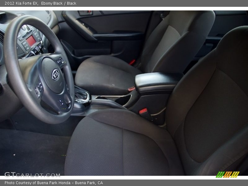 Ebony Black / Black 2012 Kia Forte EX