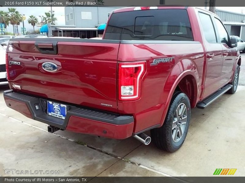 Ruby Red / Black 2016 Ford F150 XLT SuperCrew