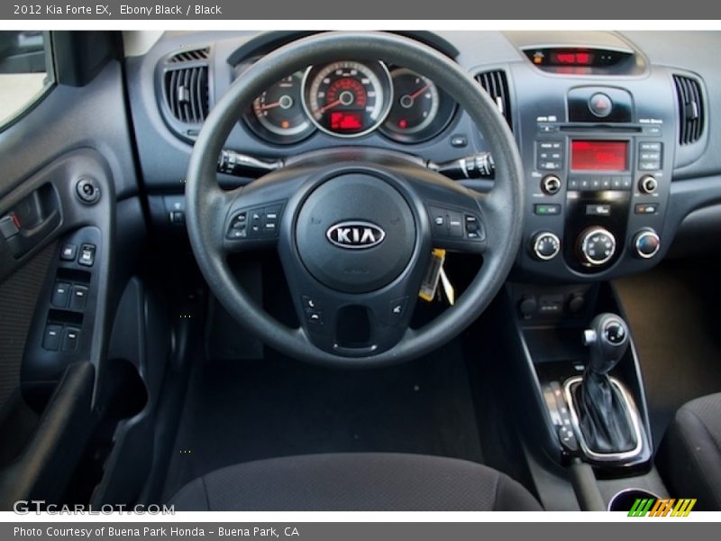 Ebony Black / Black 2012 Kia Forte EX