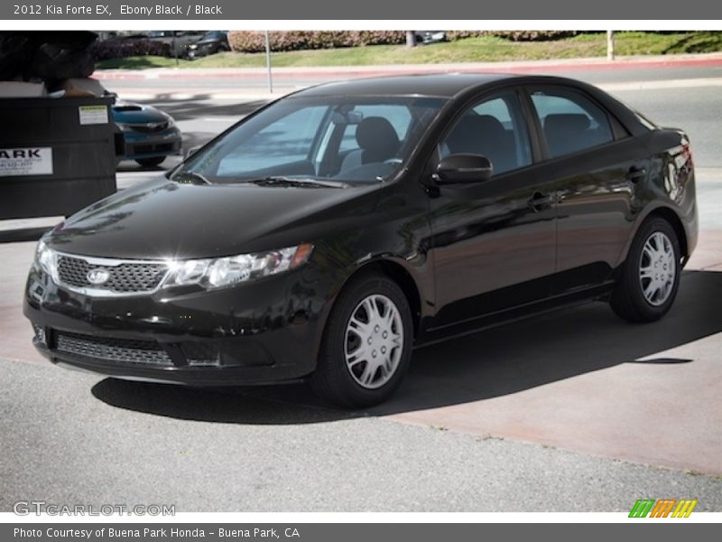 Ebony Black / Black 2012 Kia Forte EX