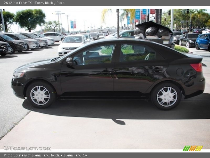 Ebony Black / Black 2012 Kia Forte EX