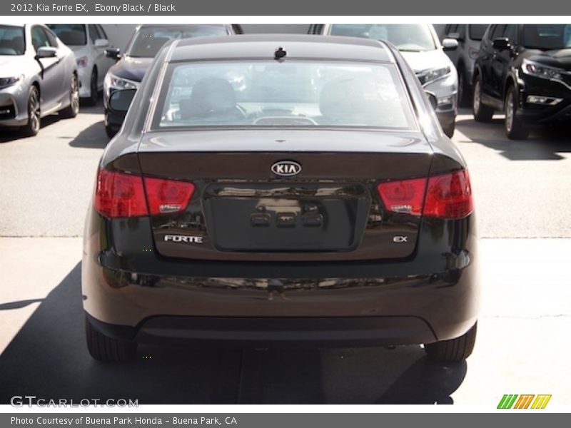 Ebony Black / Black 2012 Kia Forte EX