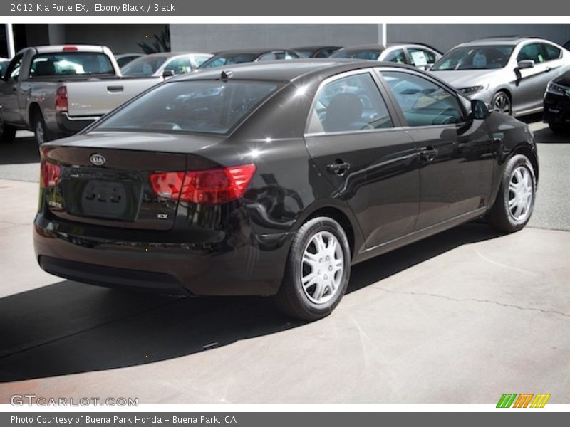 Ebony Black / Black 2012 Kia Forte EX