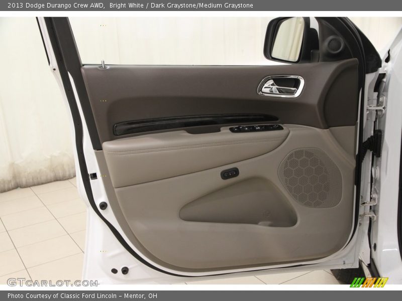 Bright White / Dark Graystone/Medium Graystone 2013 Dodge Durango Crew AWD
