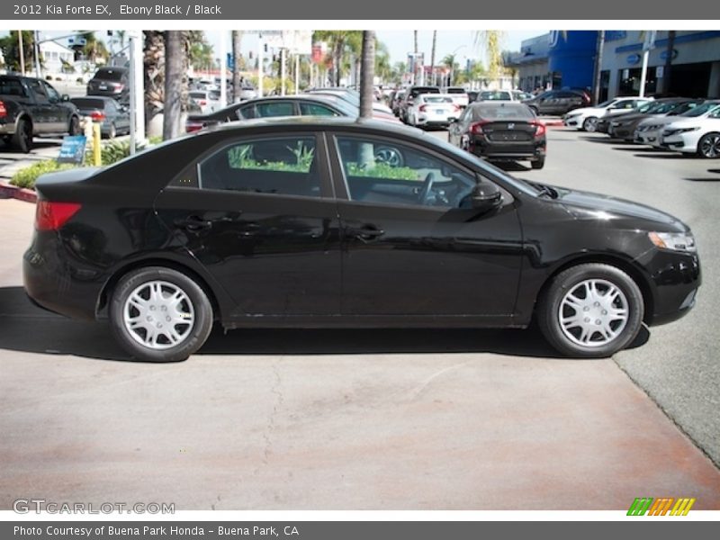 Ebony Black / Black 2012 Kia Forte EX