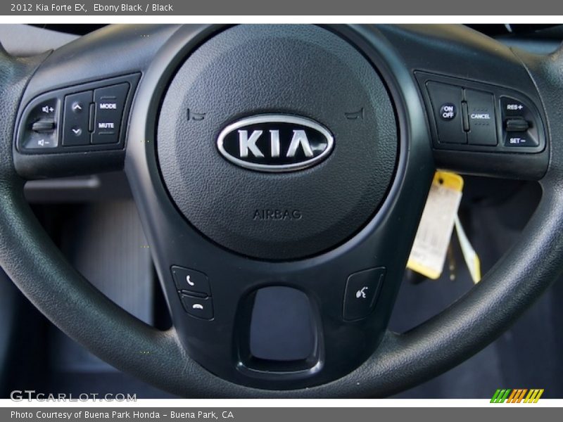 Ebony Black / Black 2012 Kia Forte EX