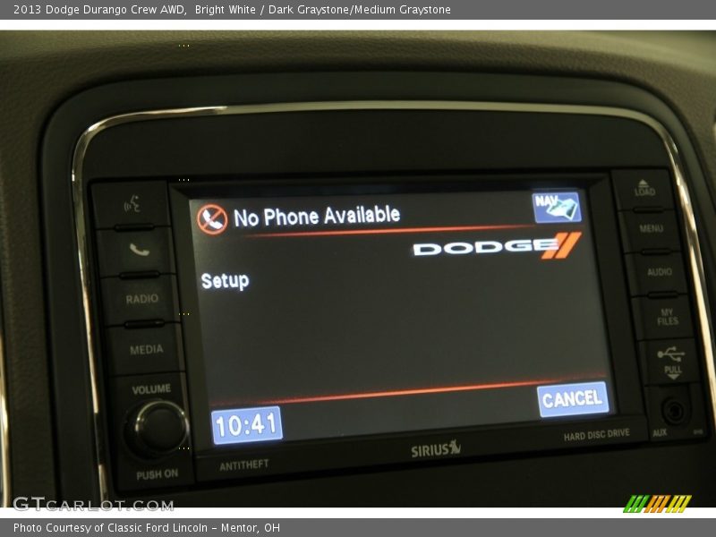 Bright White / Dark Graystone/Medium Graystone 2013 Dodge Durango Crew AWD