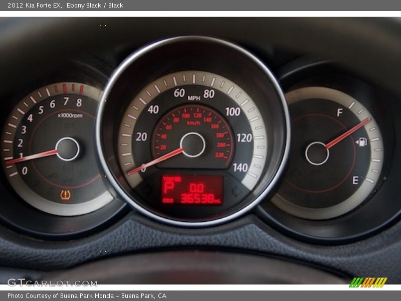 Ebony Black / Black 2012 Kia Forte EX