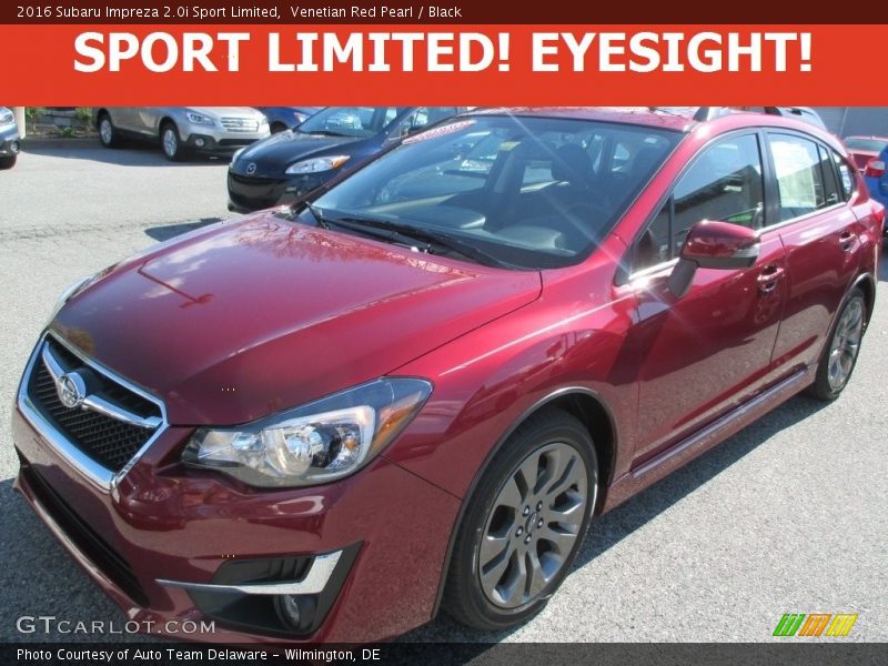 Venetian Red Pearl / Black 2016 Subaru Impreza 2.0i Sport Limited