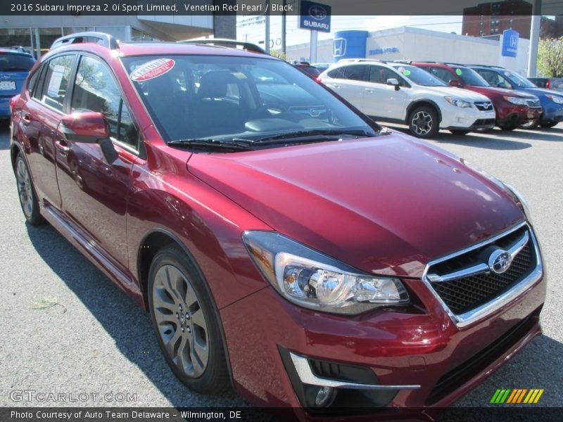 Venetian Red Pearl / Black 2016 Subaru Impreza 2.0i Sport Limited