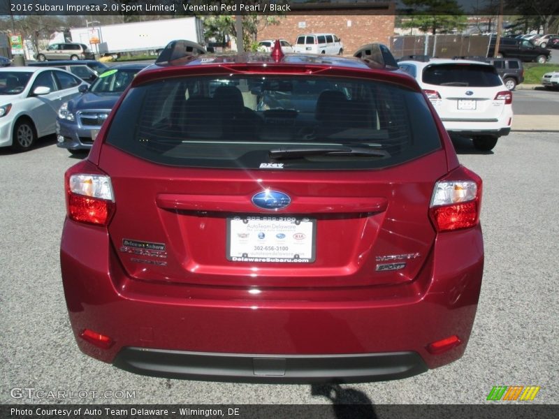 Venetian Red Pearl / Black 2016 Subaru Impreza 2.0i Sport Limited