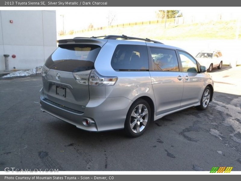 Silver Sky Metallic / Dark Charcoal 2013 Toyota Sienna SE