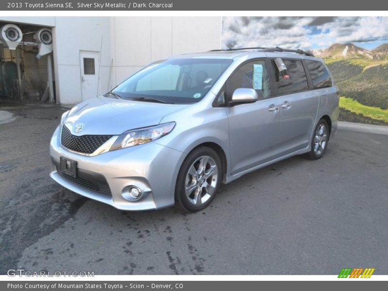 Silver Sky Metallic / Dark Charcoal 2013 Toyota Sienna SE