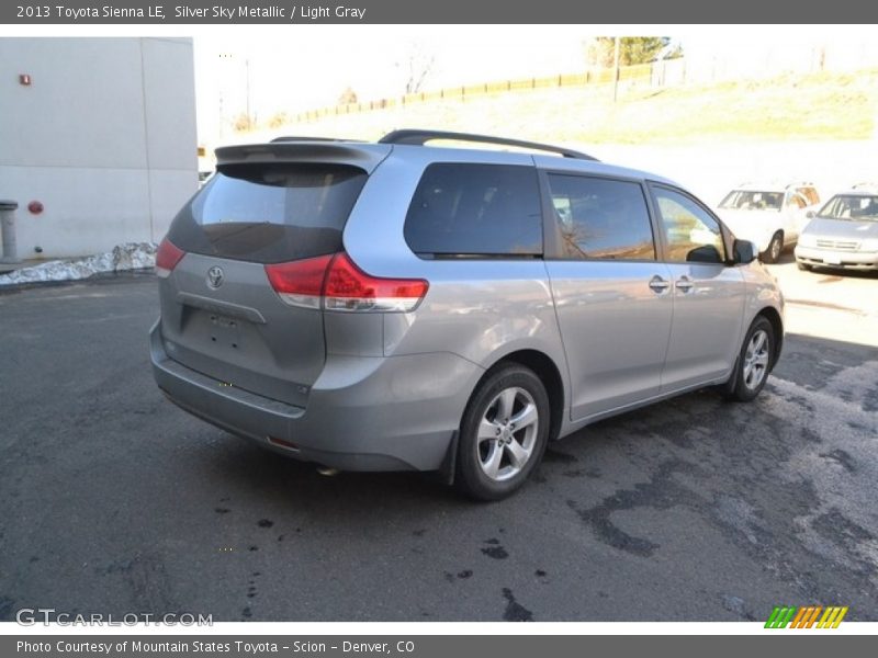 Silver Sky Metallic / Light Gray 2013 Toyota Sienna LE