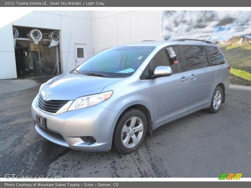 Silver Sky Metallic / Light Gray 2013 Toyota Sienna LE