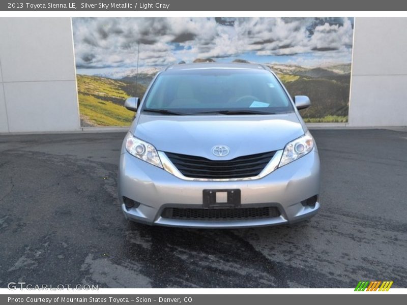 Silver Sky Metallic / Light Gray 2013 Toyota Sienna LE