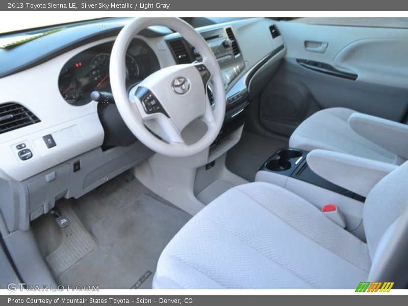 Silver Sky Metallic / Light Gray 2013 Toyota Sienna LE