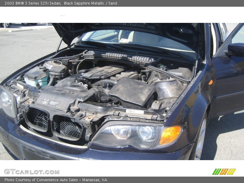Black Sapphire Metallic / Sand 2003 BMW 3 Series 325i Sedan