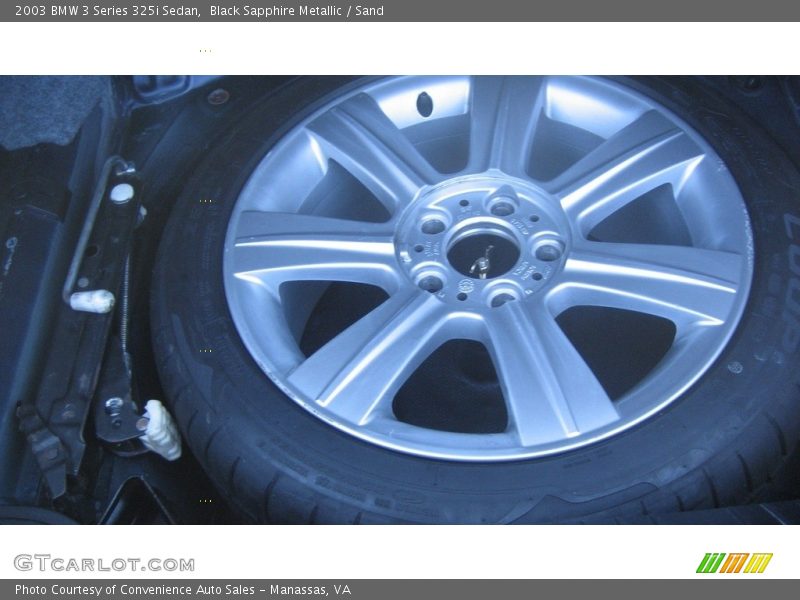 Black Sapphire Metallic / Sand 2003 BMW 3 Series 325i Sedan