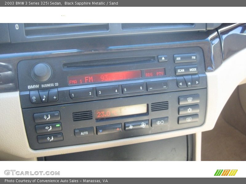 Black Sapphire Metallic / Sand 2003 BMW 3 Series 325i Sedan