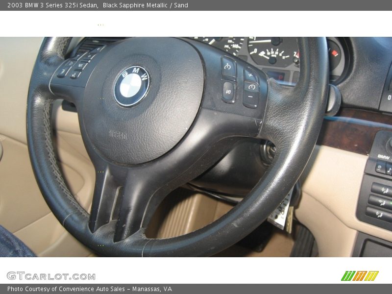 Black Sapphire Metallic / Sand 2003 BMW 3 Series 325i Sedan