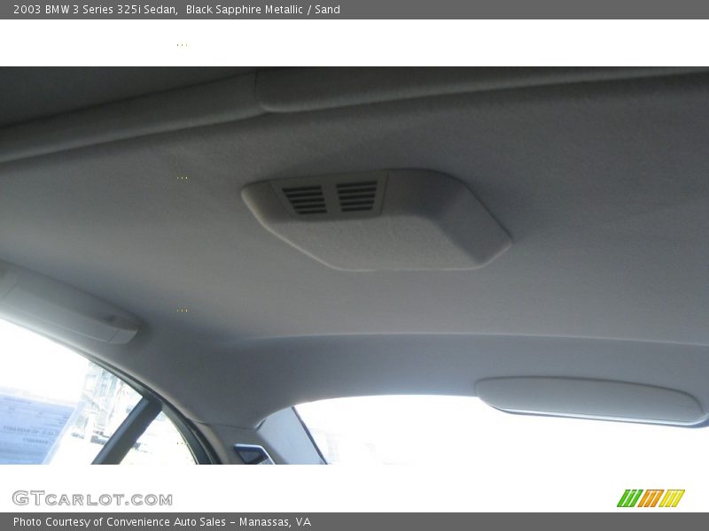 Black Sapphire Metallic / Sand 2003 BMW 3 Series 325i Sedan