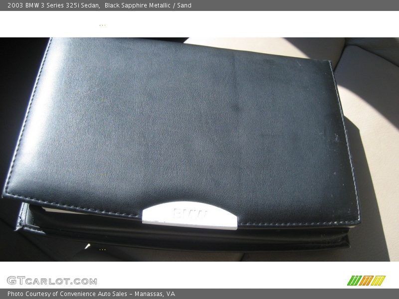 Black Sapphire Metallic / Sand 2003 BMW 3 Series 325i Sedan