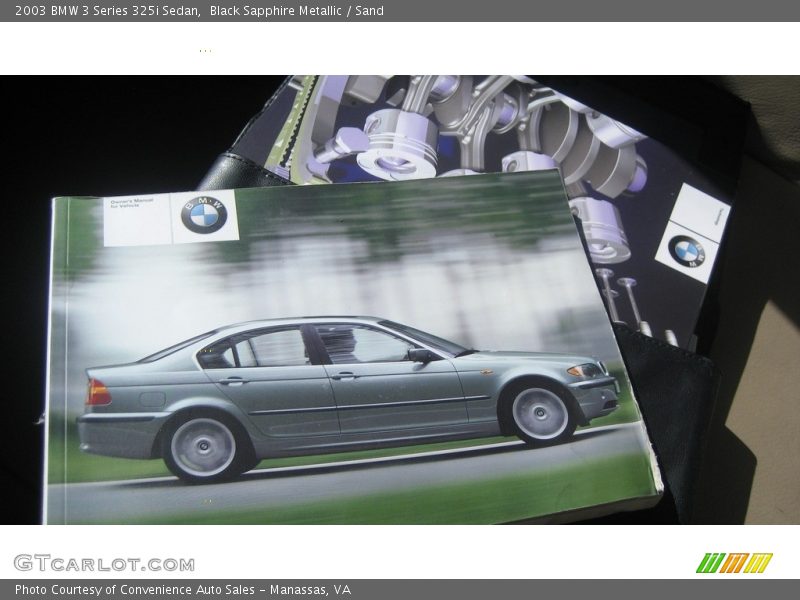 Black Sapphire Metallic / Sand 2003 BMW 3 Series 325i Sedan