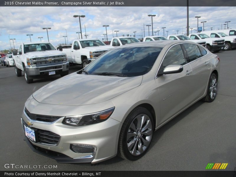 Champagne Silver Metallic / Jet Black 2016 Chevrolet Malibu Premier