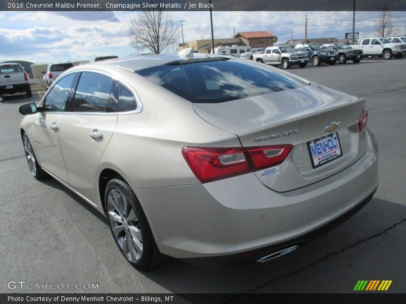Champagne Silver Metallic / Jet Black 2016 Chevrolet Malibu Premier