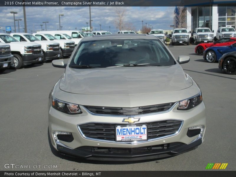 Champagne Silver Metallic / Jet Black 2016 Chevrolet Malibu Premier