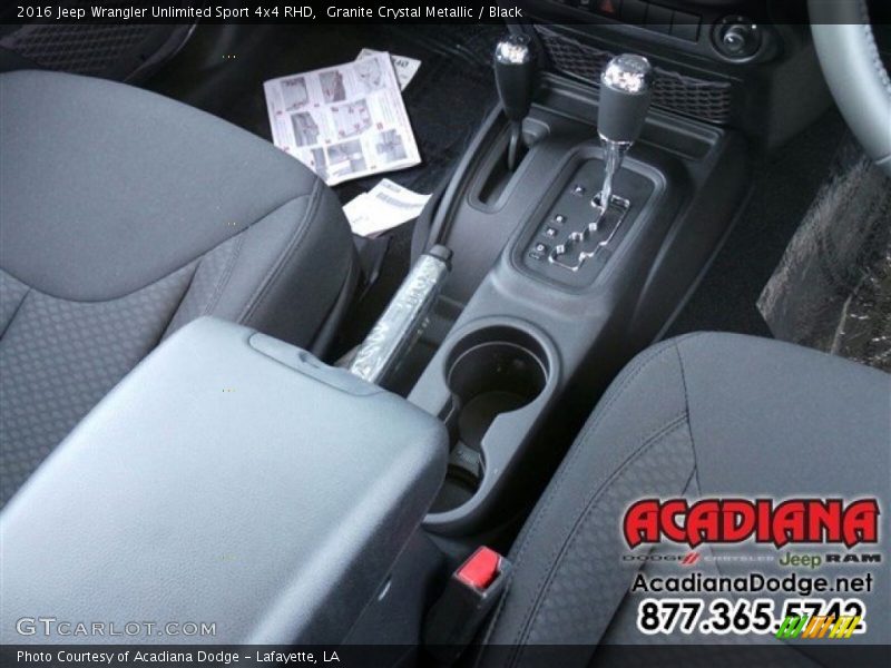 Granite Crystal Metallic / Black 2016 Jeep Wrangler Unlimited Sport 4x4 RHD