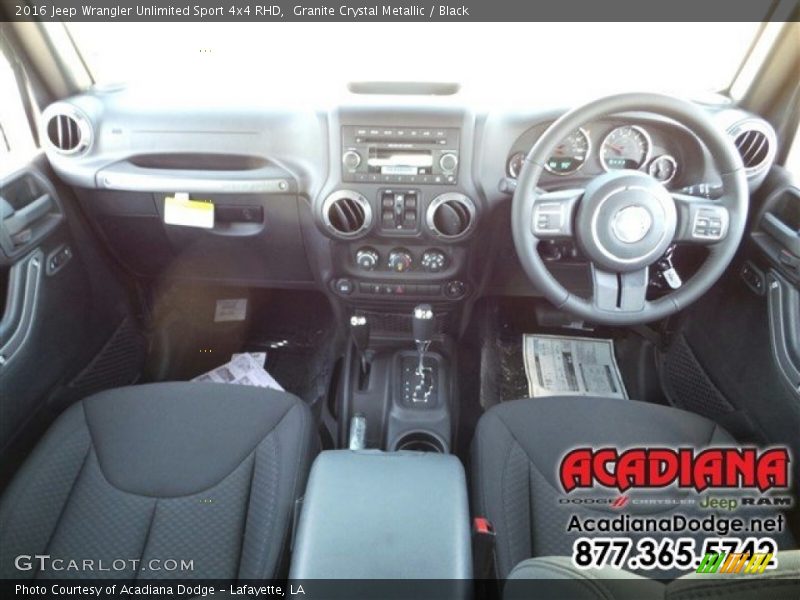 Granite Crystal Metallic / Black 2016 Jeep Wrangler Unlimited Sport 4x4 RHD