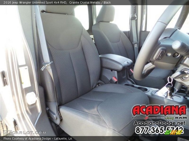 Granite Crystal Metallic / Black 2016 Jeep Wrangler Unlimited Sport 4x4 RHD