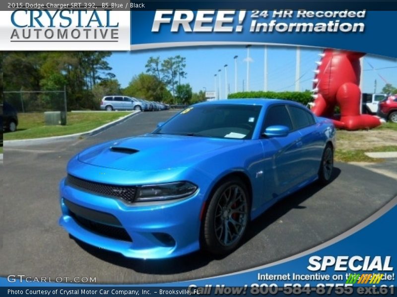 B5 Blue / Black 2015 Dodge Charger SRT 392