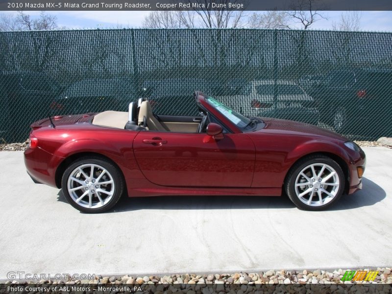 Copper Red Mica / Dune Beige 2010 Mazda MX-5 Miata Grand Touring Roadster