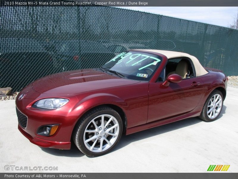 Copper Red Mica / Dune Beige 2010 Mazda MX-5 Miata Grand Touring Roadster