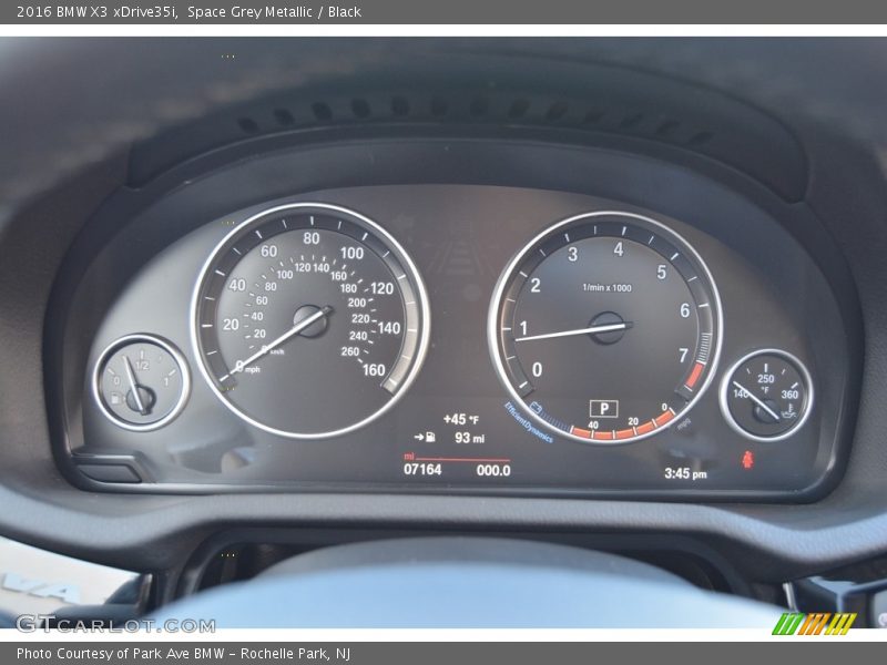 Space Grey Metallic / Black 2016 BMW X3 xDrive35i